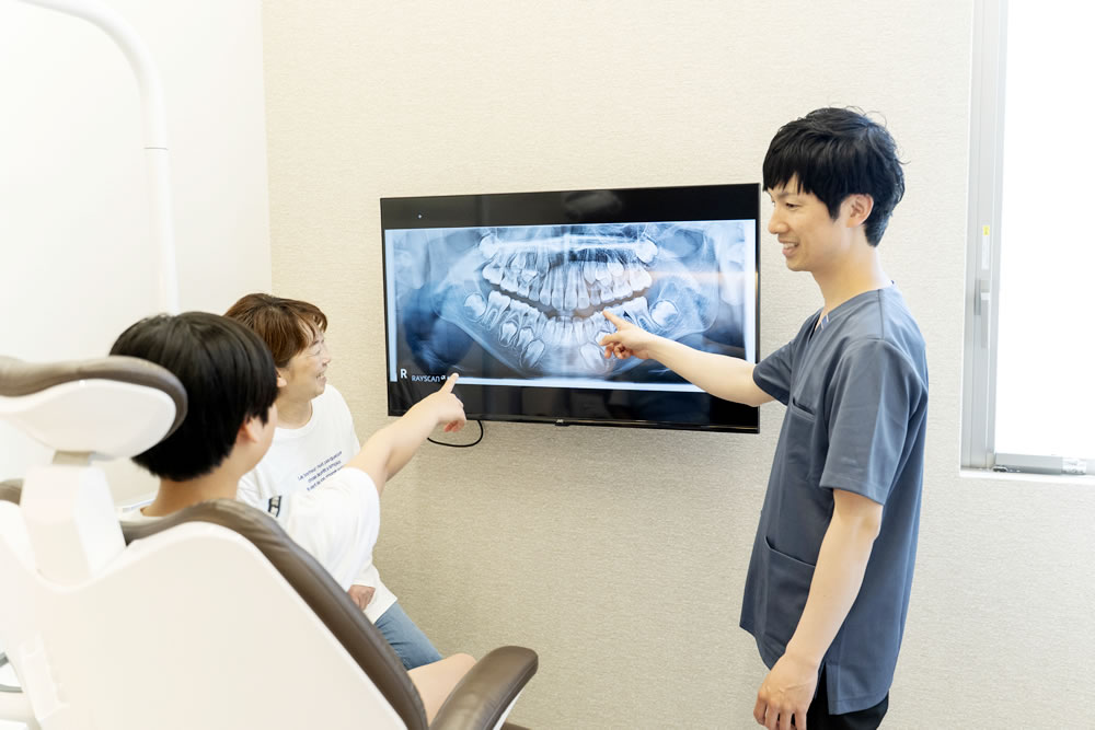 緊張感を緩和してから治療を開始